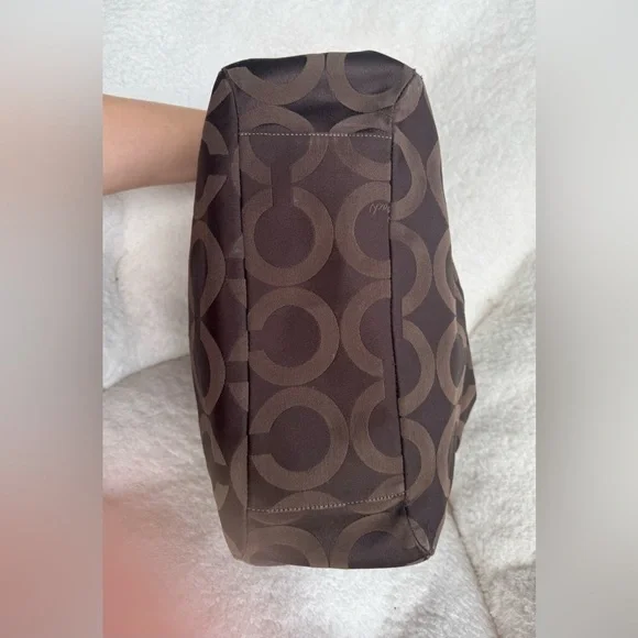 Vintage Design Coach Madison Geometric brown bag Nr.14133 - Picture 7 of 13